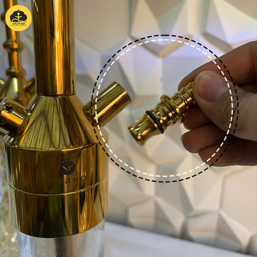  خروجی شیلنگ در قلیان کرنو طراحی آب‌بند اختصاصی دارد