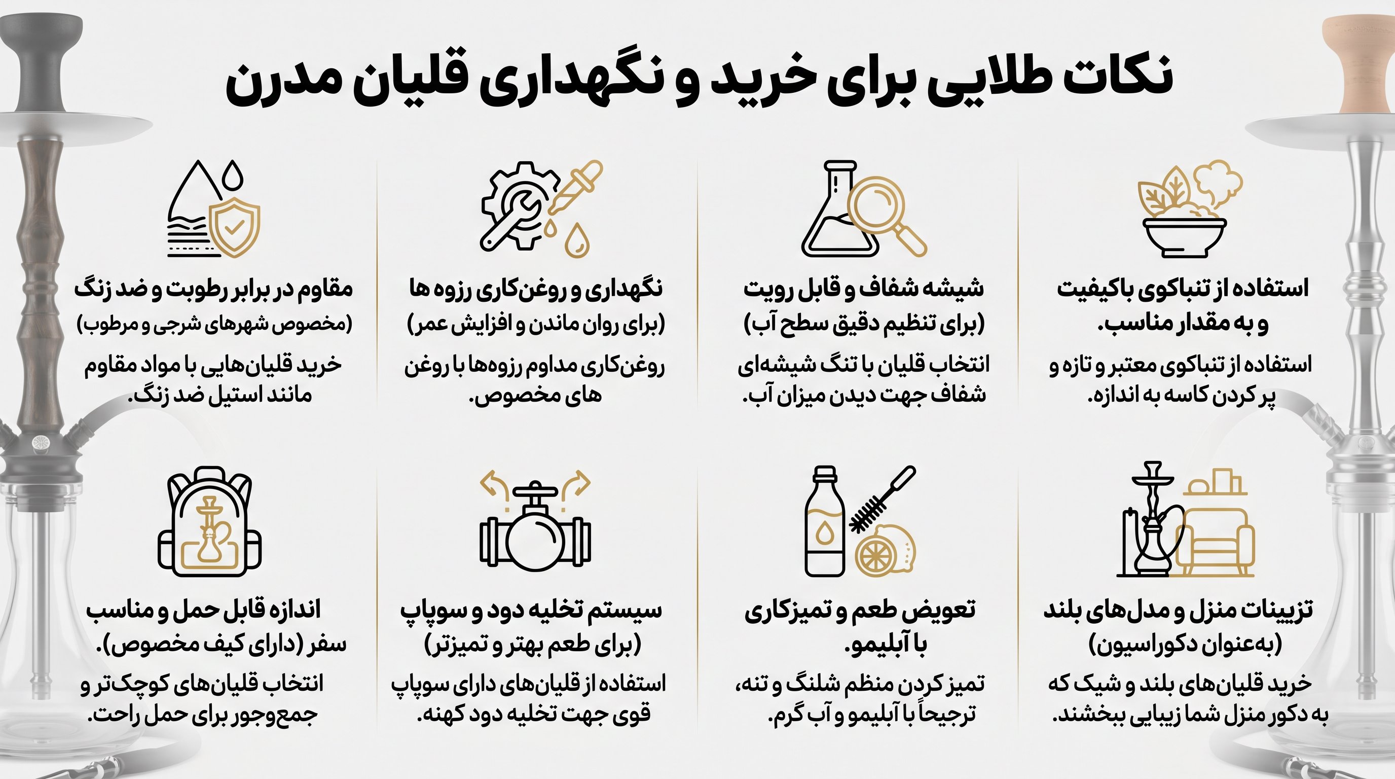 نکات مهم خرید قلیون مدرن 