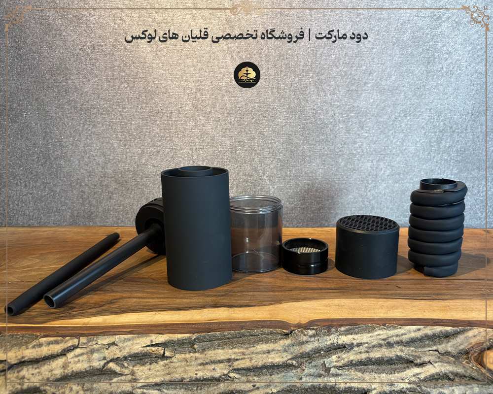 جزییات قلیان ماشینی مشکی 