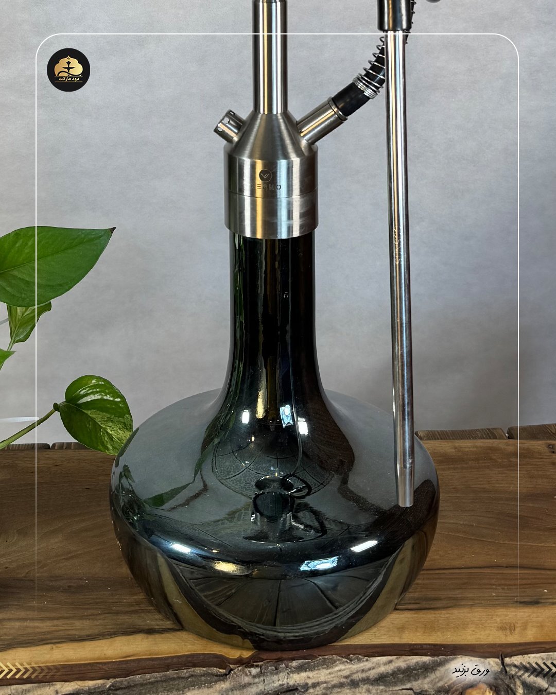  قلیان کرنو نیویورک نقره ای شیشه جیوه ای | { اصل + 3 سال گارانتی } 