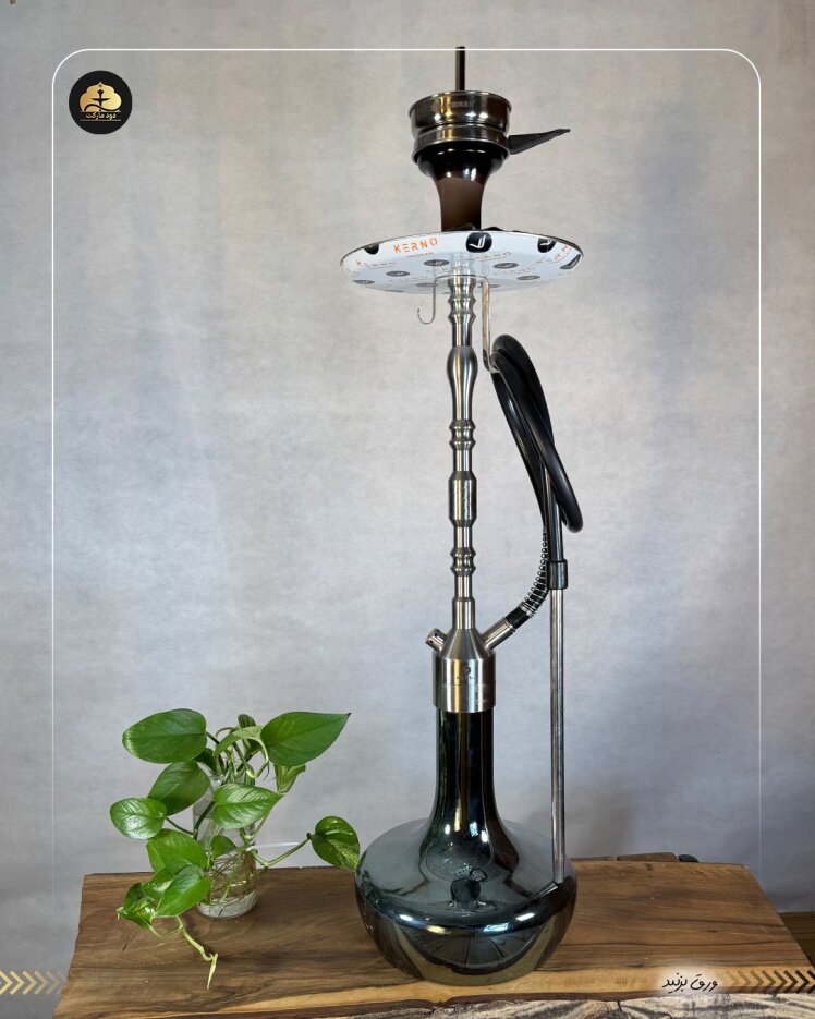 قلیان کرنو مونیخ نقره ای شیشه جیوه ای { اصل + 3 سال گارانتی }