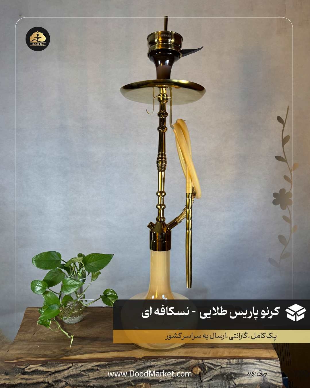 کرنو اورجینال پاریس طلایی شیشه نسکافه ای