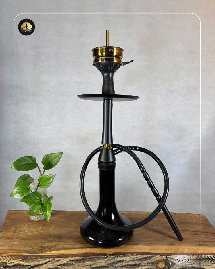 قلیان لوکس کارمانیا تنه کوتاه مدرن مشکی 