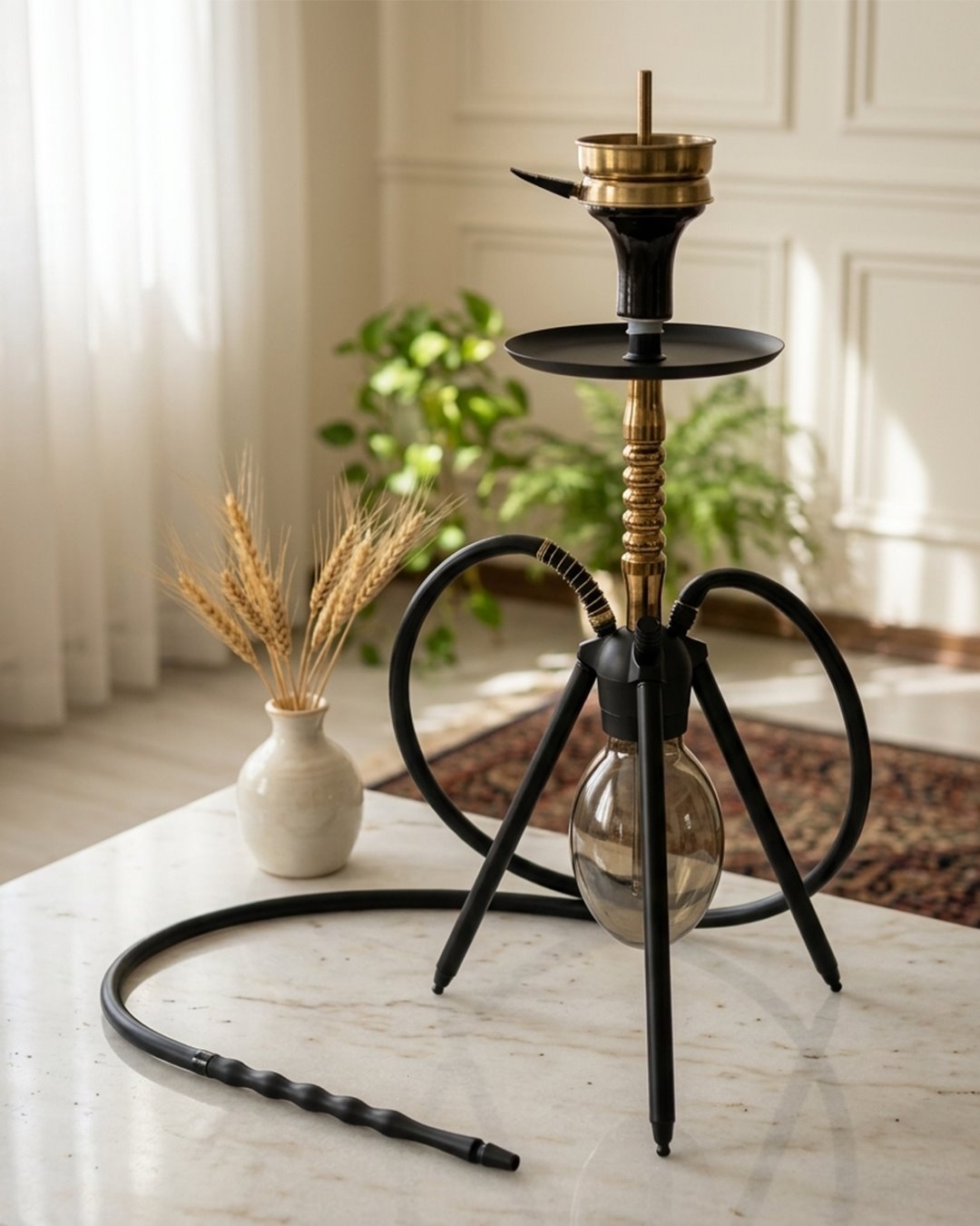  قلیان کارمانیا مدل سه پایه رومیزی {12 ماه گارانتی + اورجینال} 